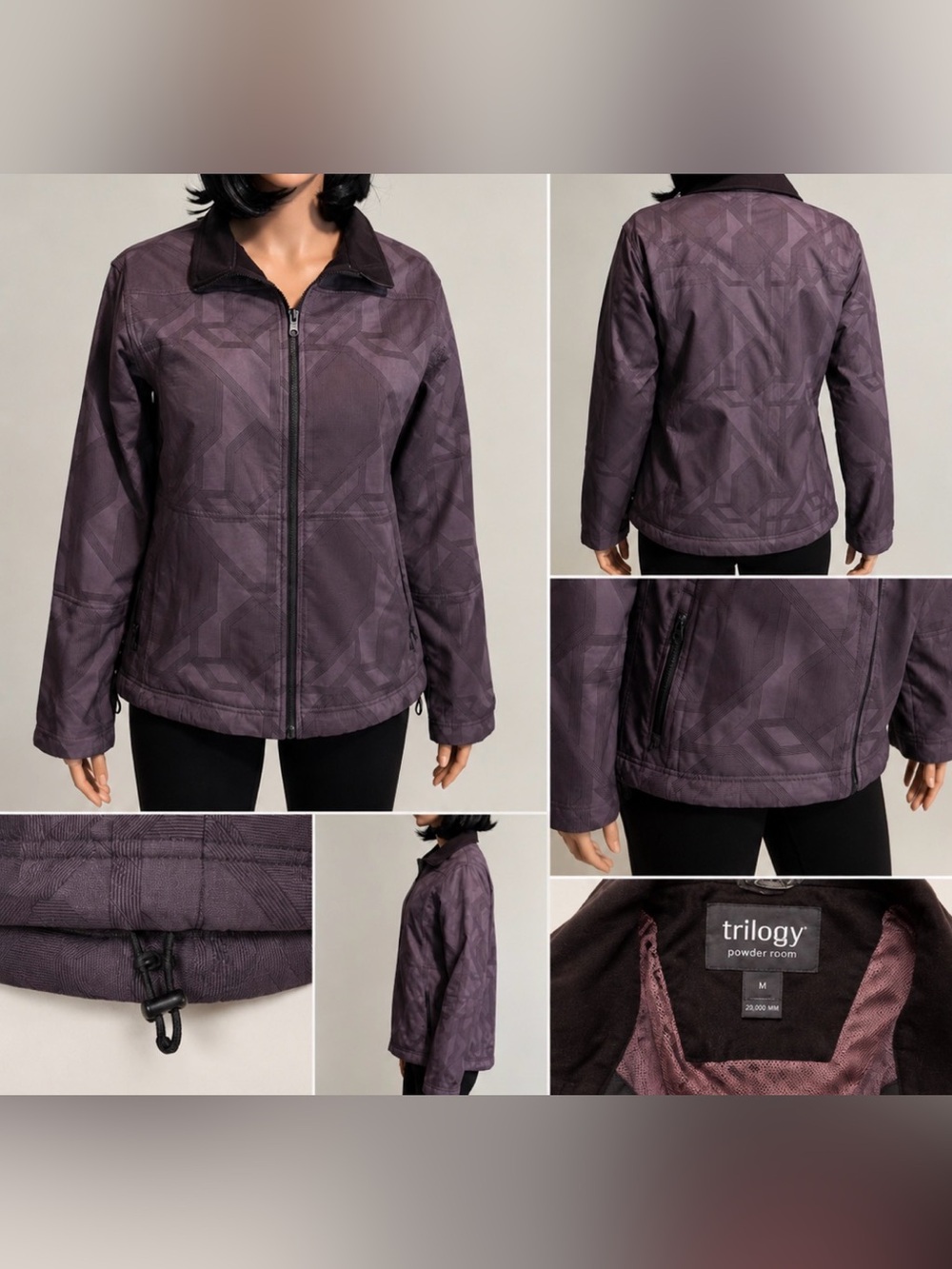 Trilogy Powder Room 20,000MM Ladies Jacket Size Medium Waterproof & breathable
•